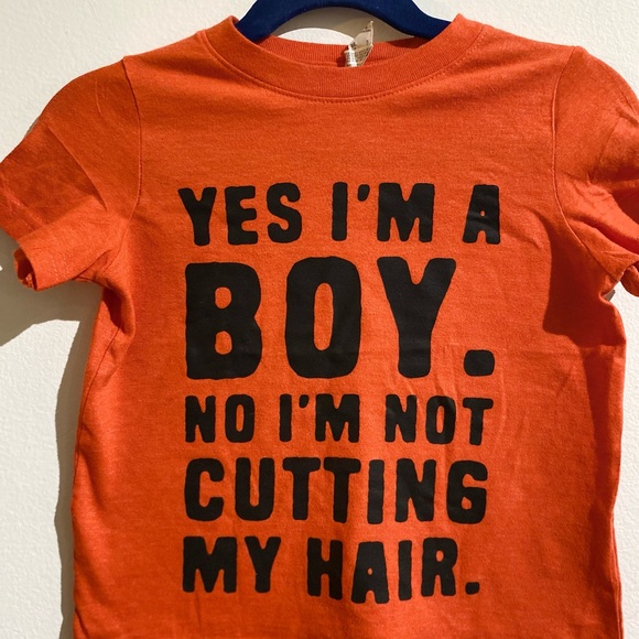 Chicks Dig My Curls/ Yes I’m a Boy No I’m not Cutting My Hair-Size 3 Rabbit Skin - Picture 6 of 7